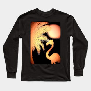 PEACH GLOW FLAMINGO Long Sleeve T-Shirt